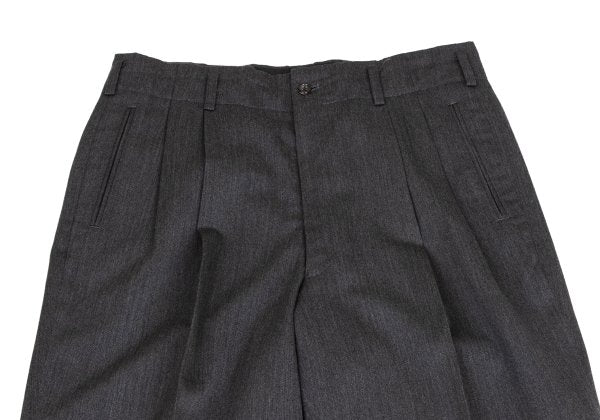 COMME des GARCONS HOMME 80s Wool Two-Tuck Pants Gray Size L