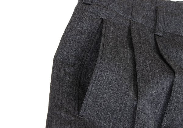 COMME des GARCONS HOMME 80s Wool Two-Tuck Pants Gray Size L