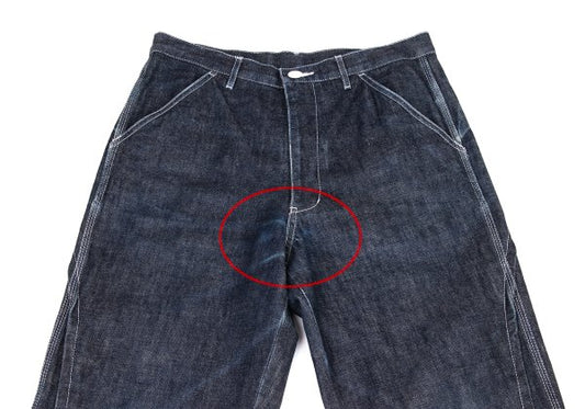 COMME des GARCONS HOMME PLUS 02SS Patch Jeans Indigo Size M