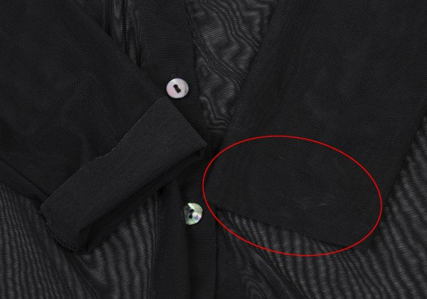 Jean Paul GAULTIER CLASSIQUE Rubber Logo Shirt Black Size 40