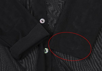 Jean Paul GAULTIER CLASSIQUE Rubber Logo Shirt Black Size 40