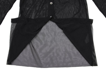 Jean Paul GAULTIER CLASSIQUE Rubber Logo Shirt Black Size 40