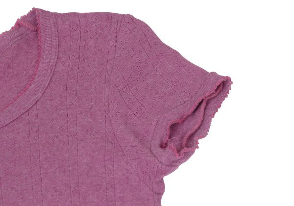 Sunao Kuwahara I.S. Openwork Knit Short Sleeve Dress Size M