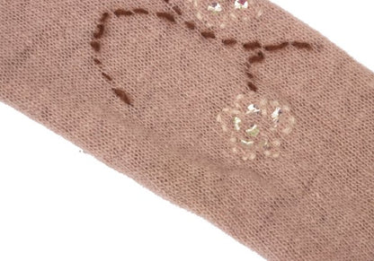 TSUMORI CHISATO Wool Floral Sequin Cardigan Pink Size M