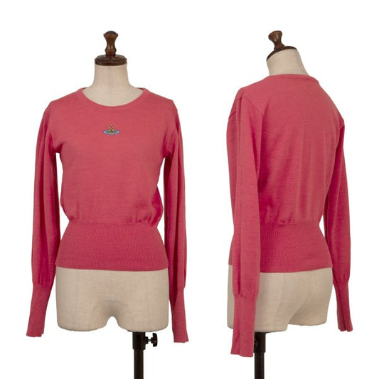 Vivienne Westwood Red Label Orb Embroidery Knit Pink Size XS