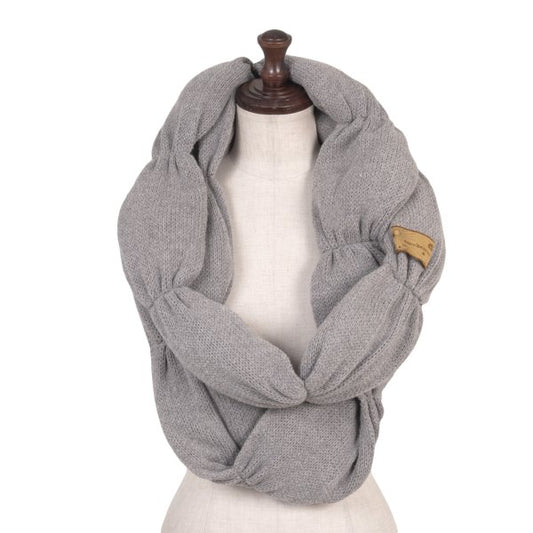 mercibeaucoup Acrylic Blend Snood Gray