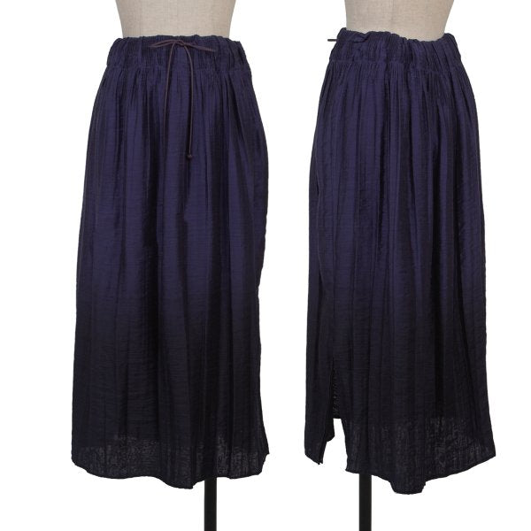 ISSEY MIYAKE FETE Poly Blend Gradation Skirt Purple Size 2