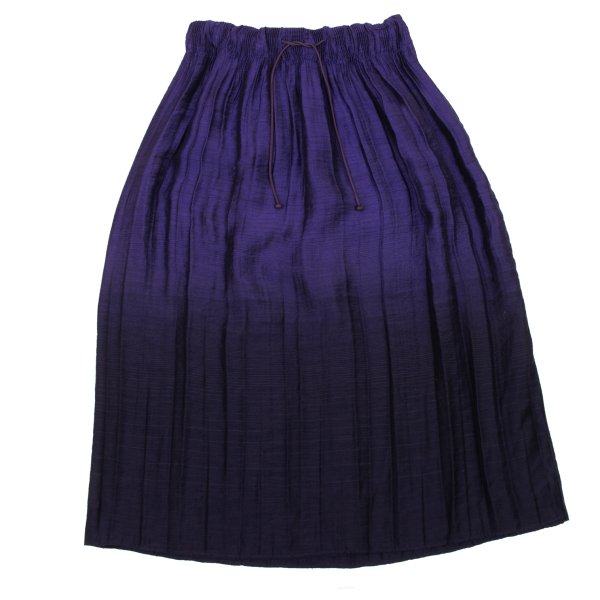 ISSEY MIYAKE FETE Poly Blend Gradation Skirt Purple Size 2