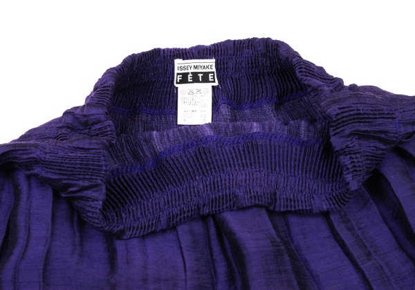 ISSEY MIYAKE FETE Poly Blend Gradation Skirt Purple Size 2