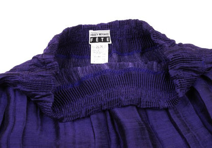 ISSEY MIYAKE FETE Poly Blend Gradation Skirt Purple Size 2