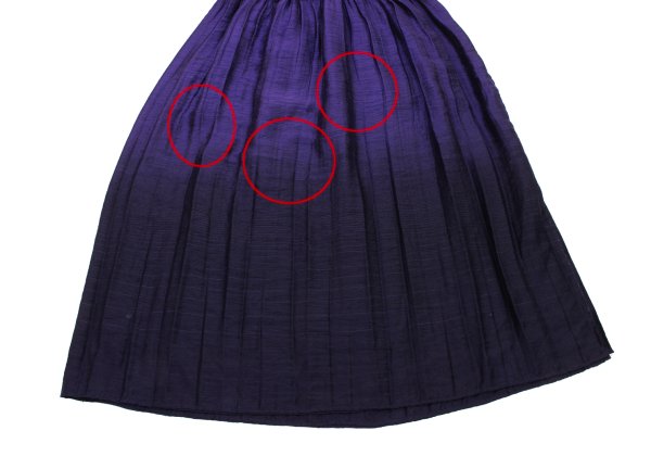 ISSEY MIYAKE FETE Poly Blend Gradation Skirt Purple Size 2