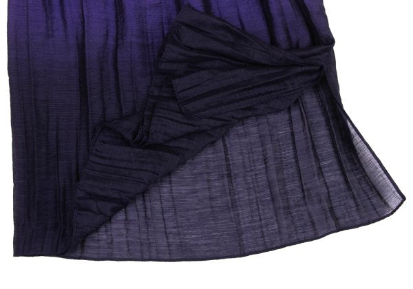 ISSEY MIYAKE FETE Poly Blend Gradation Skirt Purple Size 2