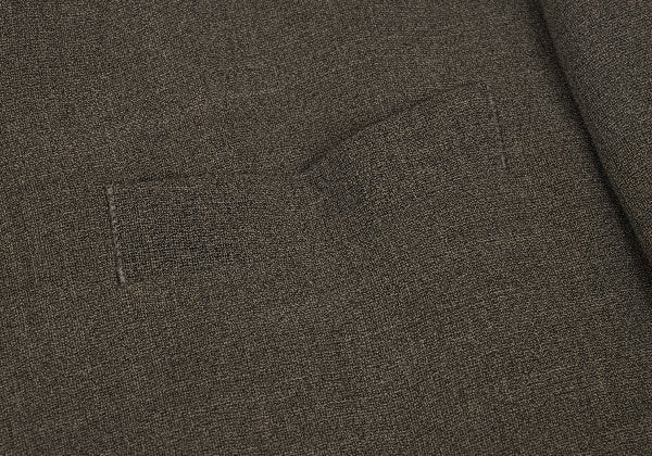 ISSEY MIYAKE MEN Wool Rayon Mao Collar Jacket Mocha Size M