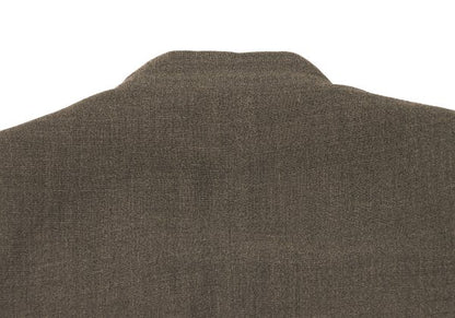 ISSEY MIYAKE MEN Wool Rayon Mao Collar Jacket Mocha Size M