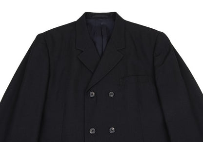 Y's for men Wool Gabardine Double Jacket Black Size 3