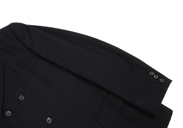 Y's for men Wool Gabardine Double Jacket Black Size 3