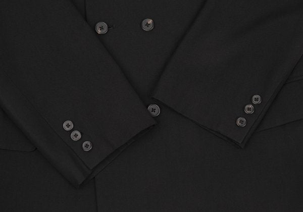 Y's for men Wool Gabardine Double Jacket Black Size 3