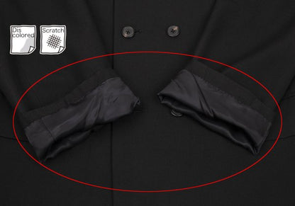 Y's for men Wool Gabardine Double Jacket Black Size 3