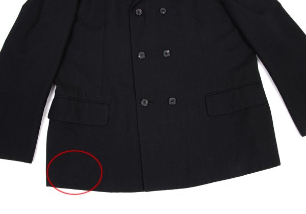 Y's for men Wool Gabardine Double Jacket Black Size 3