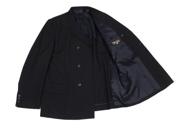 Y's for men Wool Gabardine Double Jacket Black Size 3