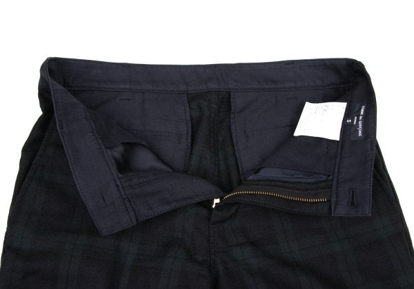 COMME des GARCONS HOMME Wool Black Watch Pants Size S