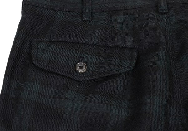 COMME des GARCONS HOMME Wool Black Watch Pants Size S