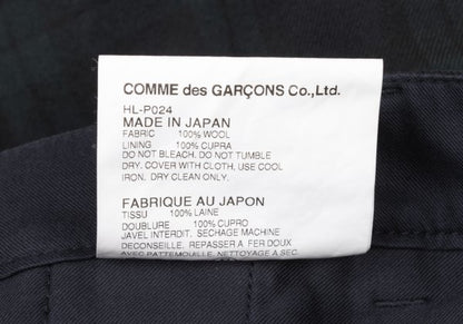 COMME des GARCONS HOMME Wool Black Watch Pants Size S