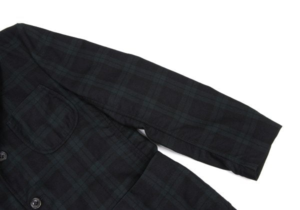 COMME des GARCONS HOMME Wool Black Watch Jacket Green Size S