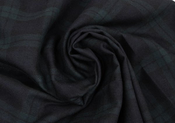 COMME des GARCONS HOMME Wool Black Watch Jacket Green Size S