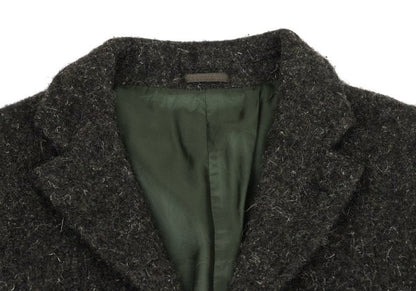COMME des GARCONS HOMME Fulling Wool 3B Dark Brown Jacket Size S