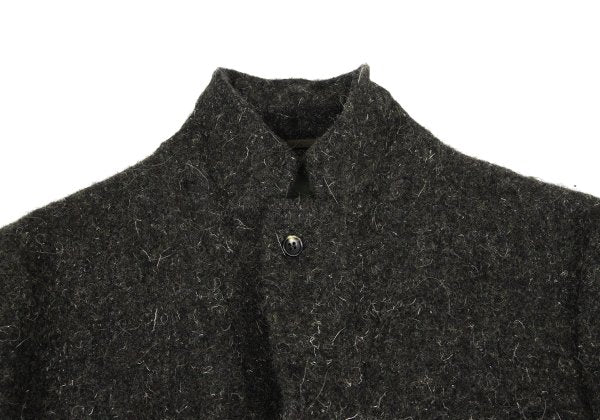 COMME des GARCONS HOMME Fulling Wool 3B Dark Brown Jacket Size S