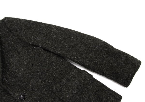 COMME des GARCONS HOMME Fulling Wool 3B Dark Brown Jacket Size S