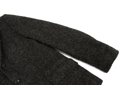 COMME des GARCONS HOMME Fulling Wool 3B Dark Brown Jacket Size S