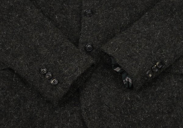 COMME des GARCONS HOMME Fulling Wool 3B Dark Brown Jacket Size S
