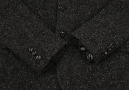 COMME des GARCONS HOMME Fulling Wool 3B Dark Brown Jacket Size S