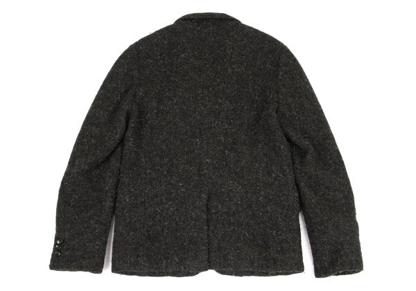 COMME des GARCONS HOMME Fulling Wool 3B Dark Brown Jacket Size S