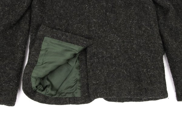 COMME des GARCONS HOMME Fulling Wool 3B Dark Brown Jacket Size S