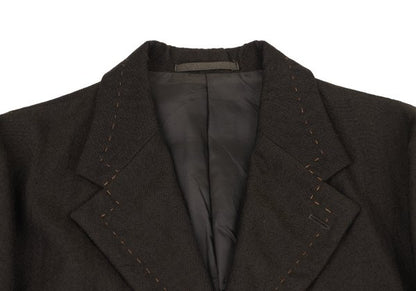 COMME des GARCONS HOMME Wool Hand-Stitch Jacket Brown Size M