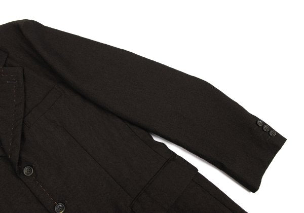 COMME des GARCONS HOMME Wool Hand-Stitch Jacket Brown Size M