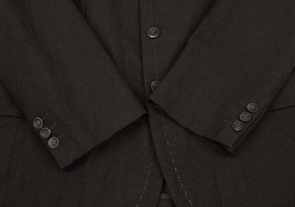 COMME des GARCONS HOMME Wool Hand-Stitch Jacket Brown Size M