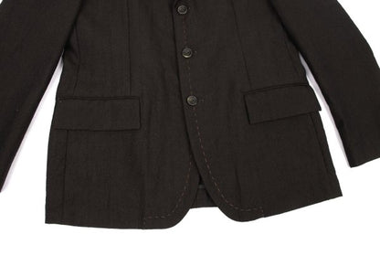 COMME des GARCONS HOMME Wool Hand-Stitch Jacket Brown Size M