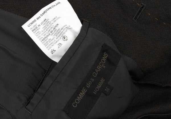 COMME des GARCONS HOMME Wool Hand-Stitch Jacket Brown Size M