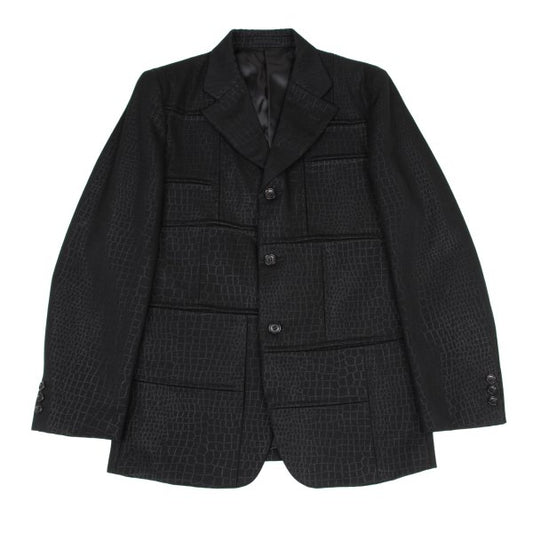 COMME des GARCONS HOMME PLUS 00AW Croc Jacket Black Size S