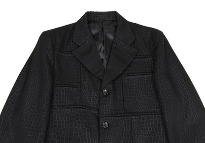 COMME des GARCONS HOMME PLUS 00AW Croc Jacket Black Size S