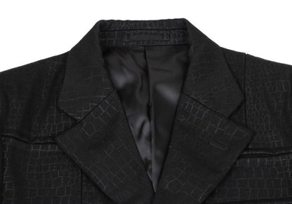 COMME des GARCONS HOMME PLUS 00AW Croc Jacket Black Size S