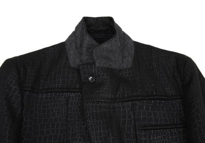 COMME des GARCONS HOMME PLUS 00AW Croc Jacket Black Size S
