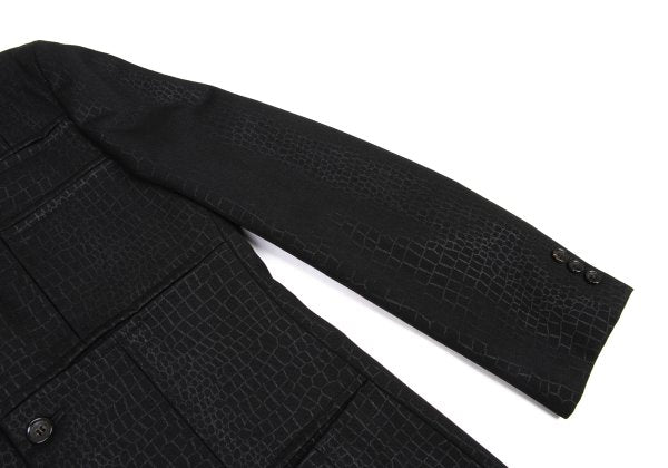 COMME des GARCONS HOMME PLUS 00AW Croc Jacket Black Size S