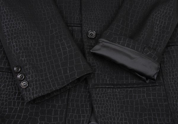 COMME des GARCONS HOMME PLUS 00AW Croc Jacket Black Size S