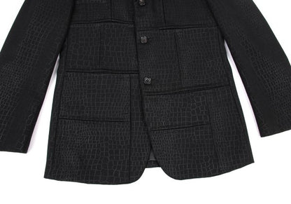 COMME des GARCONS HOMME PLUS 00AW Croc Jacket Black Size S