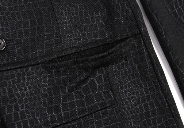 COMME des GARCONS HOMME PLUS 00AW Croc Jacket Black Size S